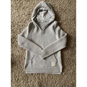 🟥SOLD-Gray Ribbed Hoody